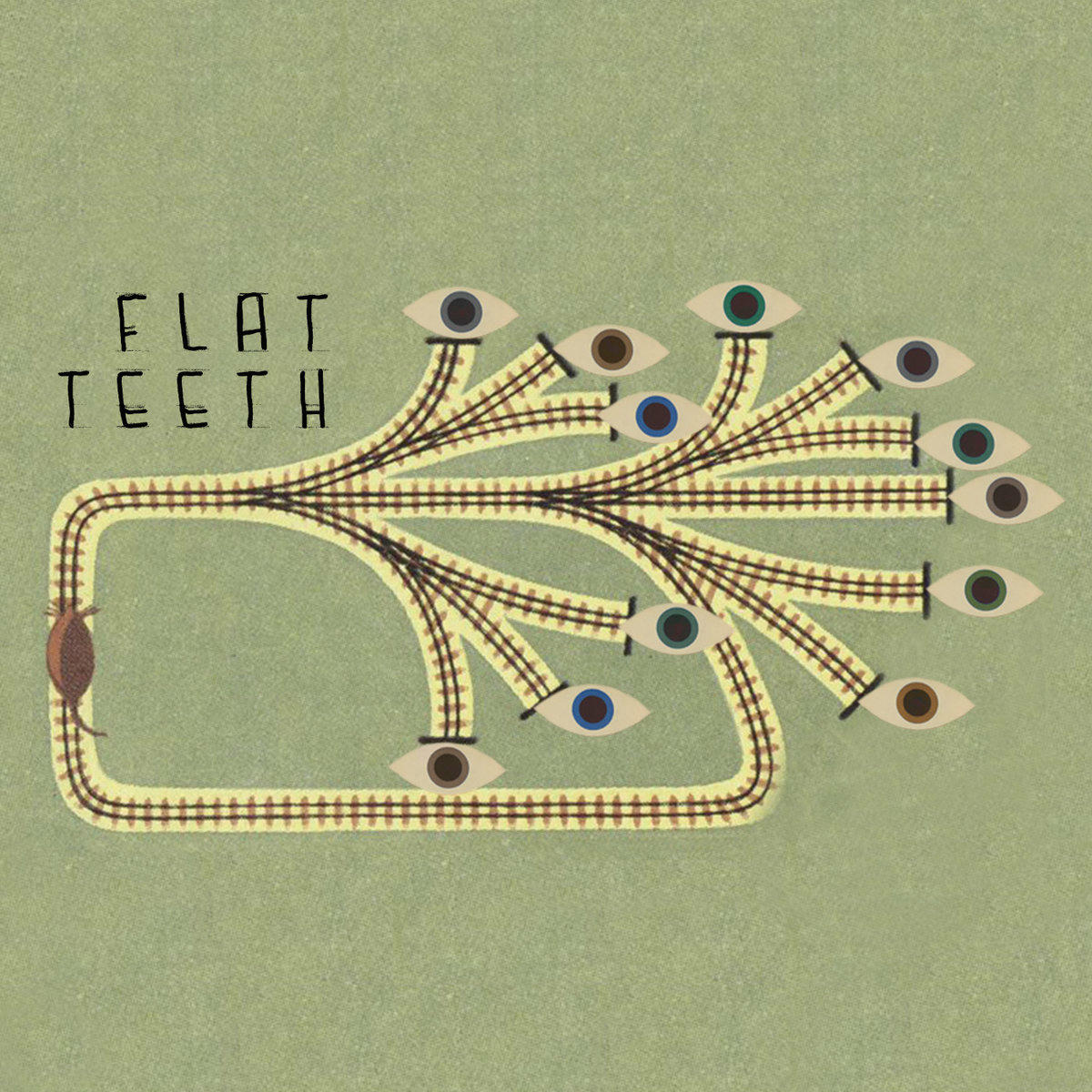 cassette j-card mockup with cut and paste title 