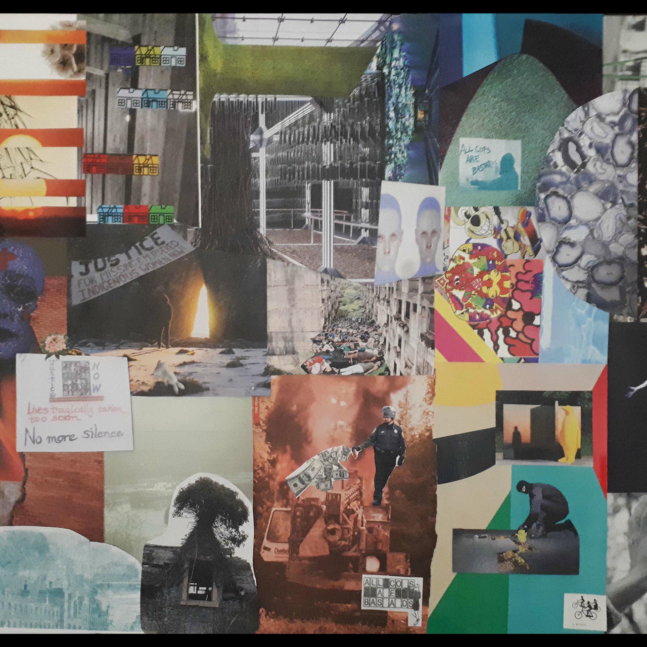 Colourful collage of images